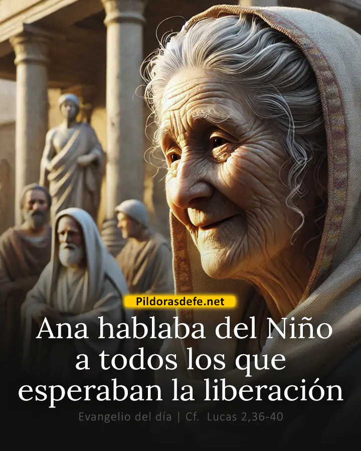 Evangelio de hoy, Lucas 2,36-40: Ella hablaba del Niño a todos los que esperaban la liberación