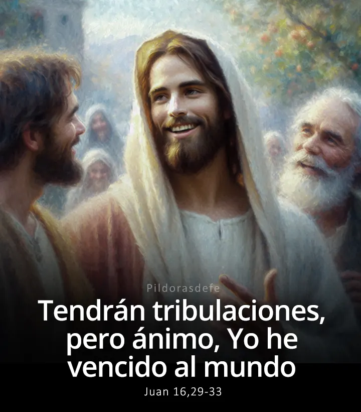 Evangelio de hoy, Juan 16,29-33: Ánimo, Yo he vencido al mundo