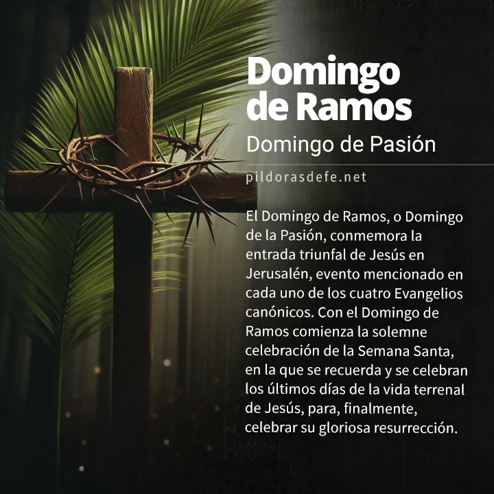 Celebración del Domingo de Ramos o Domingo de la Pasión del Señor