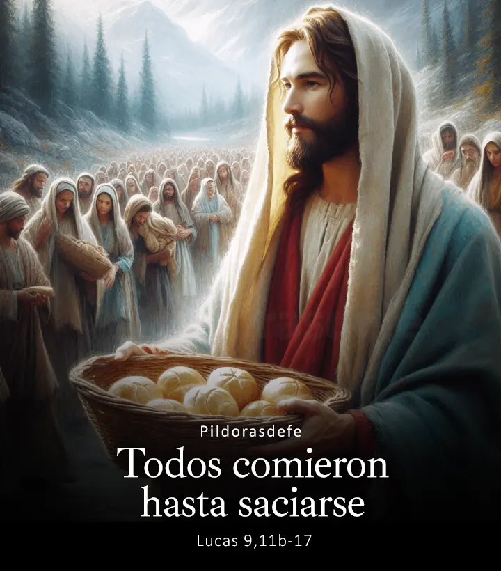 Evangelio de hoy, Lucas 9,11b-17: Todos comieron hasta saciarse
