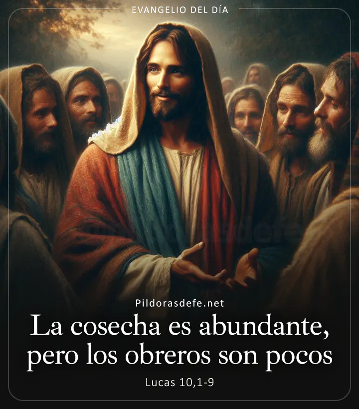 Evangelio de hoy, Lucas 10,1-9: La cosecha es abundante, pero los obreros son pocos