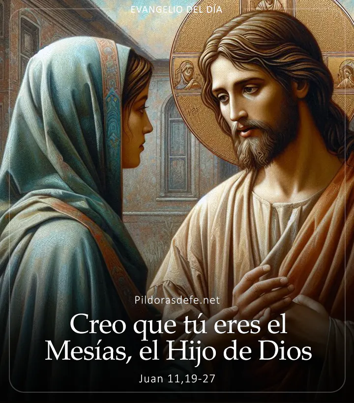 Evangelio de hoy, Juan 11,19-27: Creo que tú eres el Mesías, el Hijo de Dios
