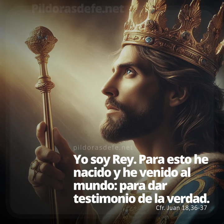 Cristo es Rey y ha venido al mundo para dar testimonio de la verdad