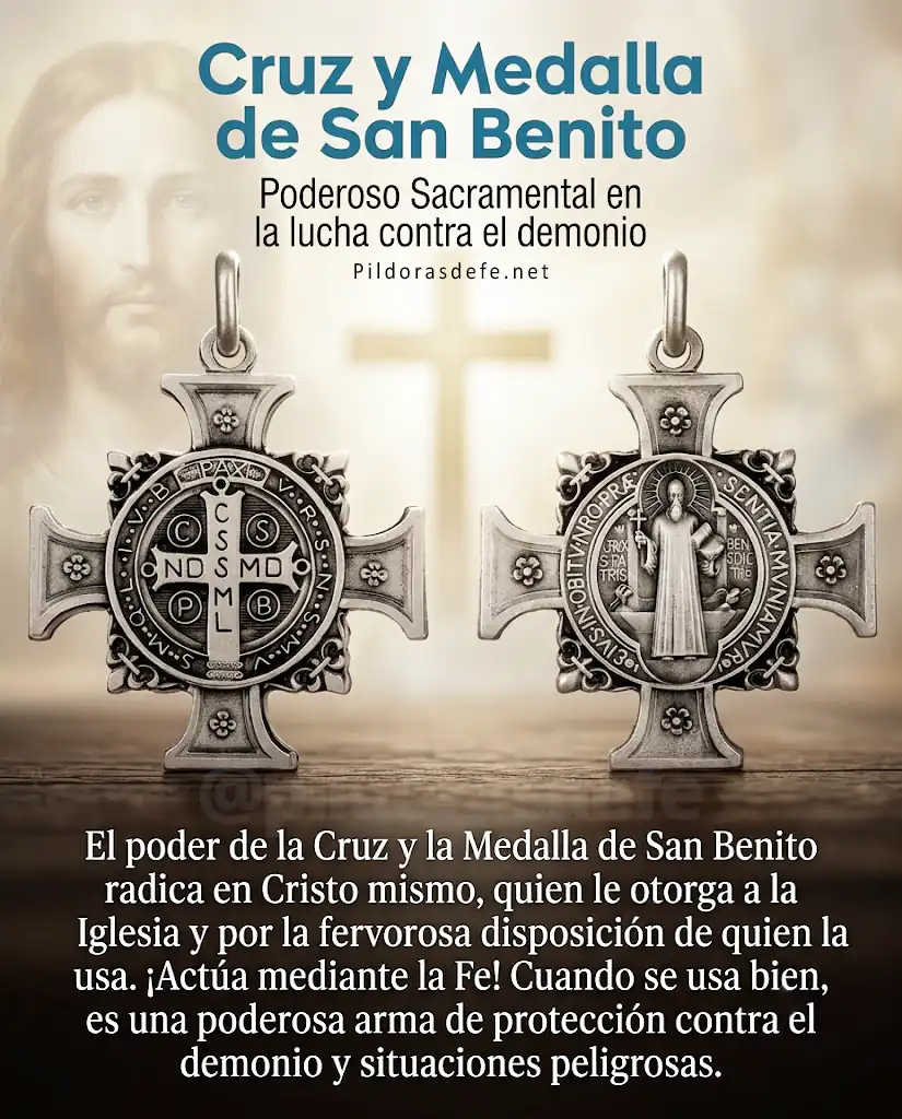 El poder de la cruz y la medalla de San Benito radica en Cristo