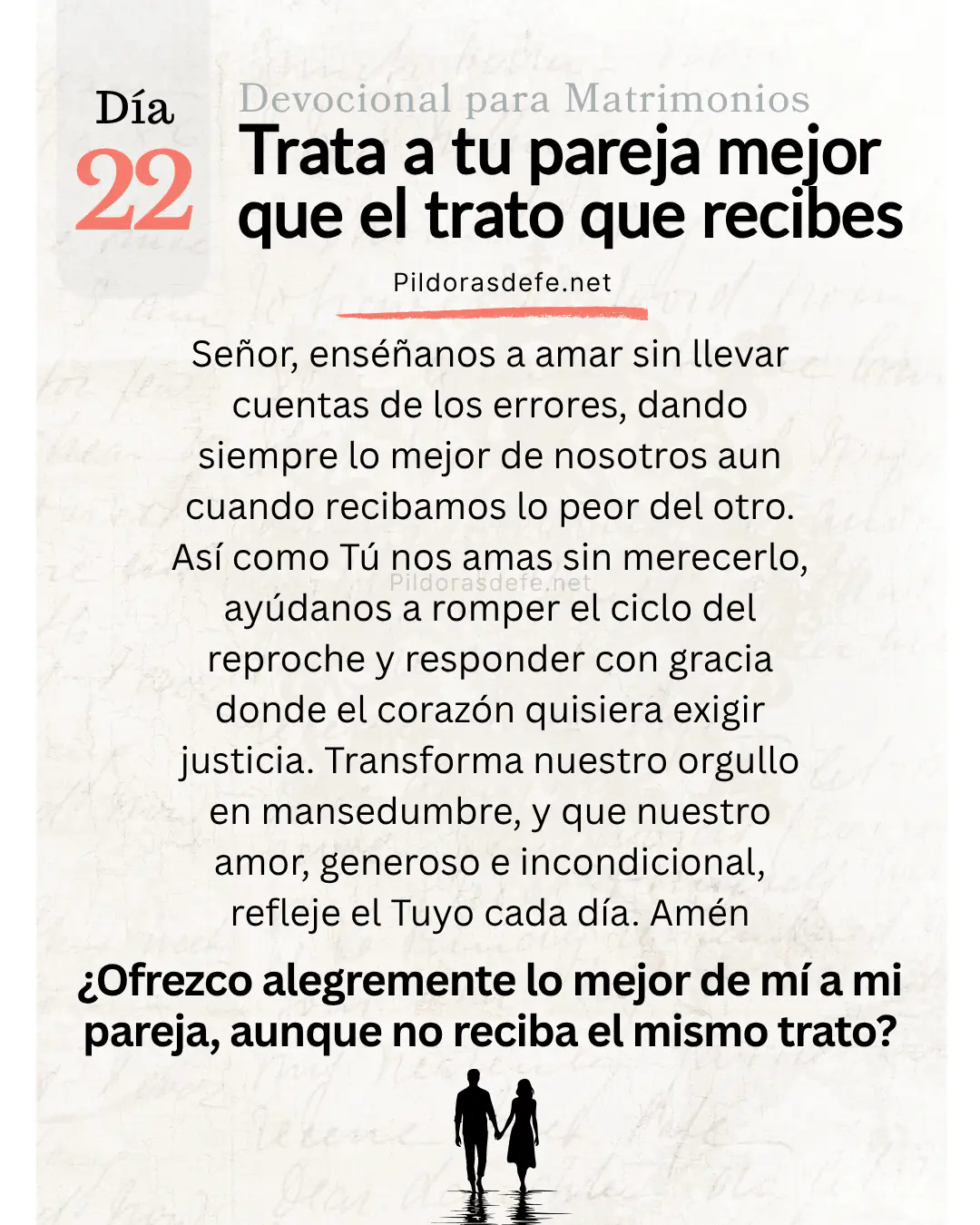 Devocional para Matrimonios y oracion de los esposos dia 22 Devocional para Matrimonios y oración de los esposos, día 22