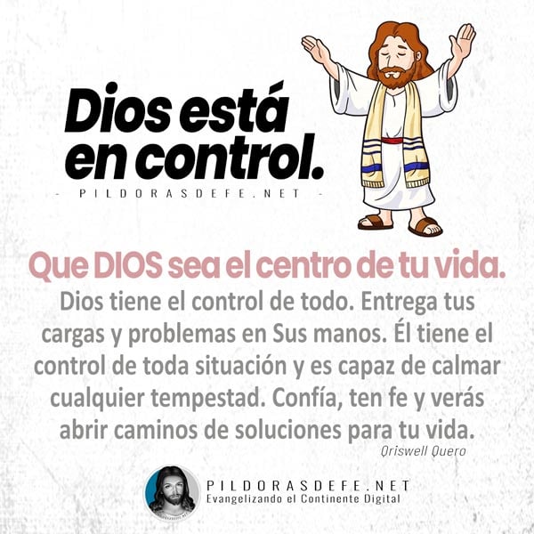 Reflexión de hoy: Dios está en control de toda situación