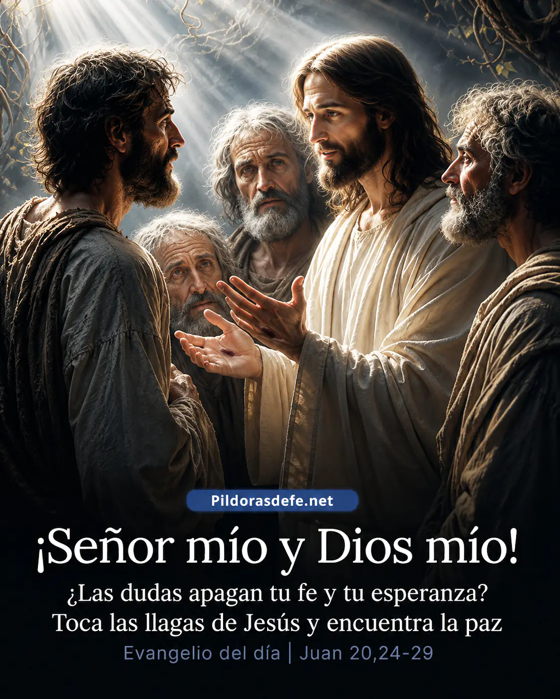 El Evangelio de hoy Viernes Juan 20 24 29 Senor mio Dios mio Evangelio de hoy Viernes, Juan 20,24-29: ¡Señor mío y Dios mío!