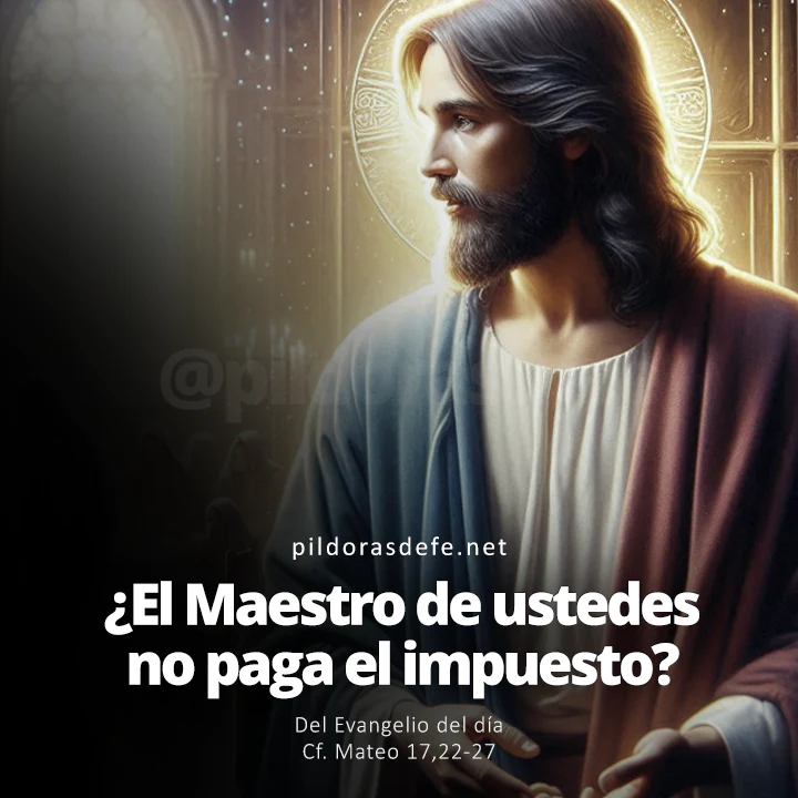 Evangelio de hoy Mateo 17,22-27: ¿El Maestro de ustedes no paga el impuesto?