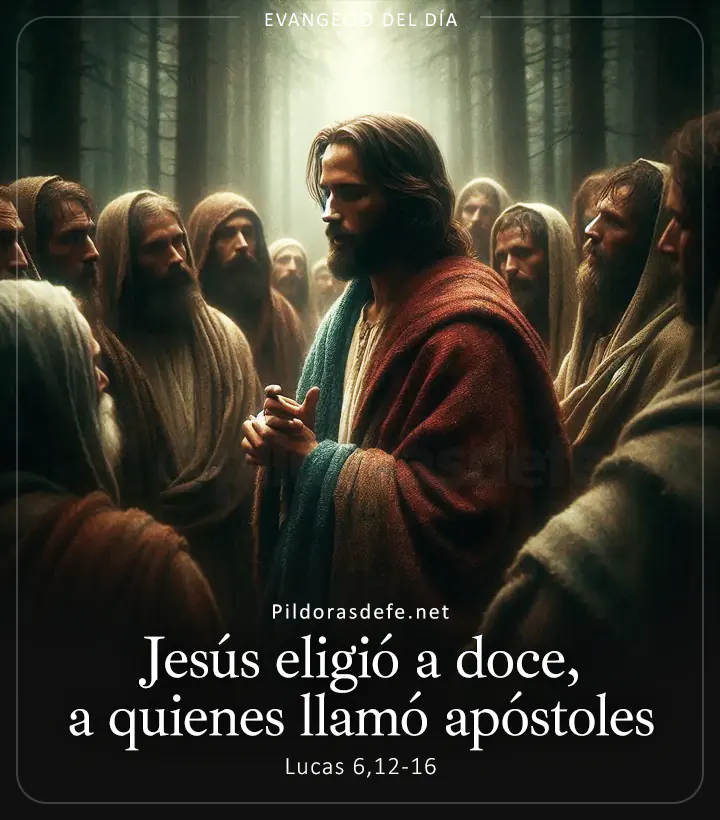 Evangelio de hoy, Lucas 6,12-16: Jesús escogió a doce, a quienes también llamó apóstoles