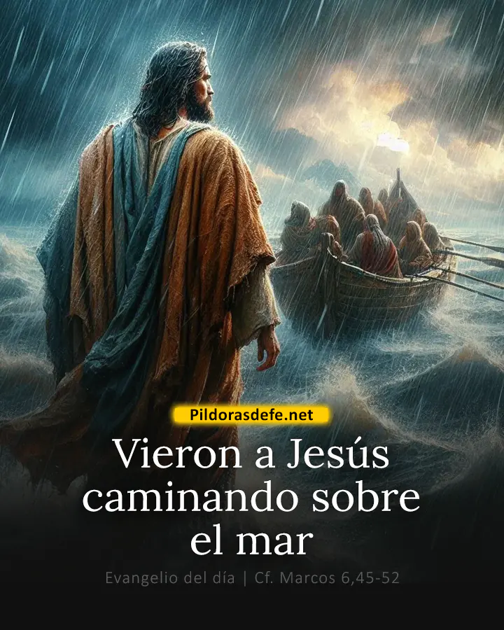 Evangelio de hoy, Marcos 6,45-52: Vieron a Jesús caminando sobre el mar