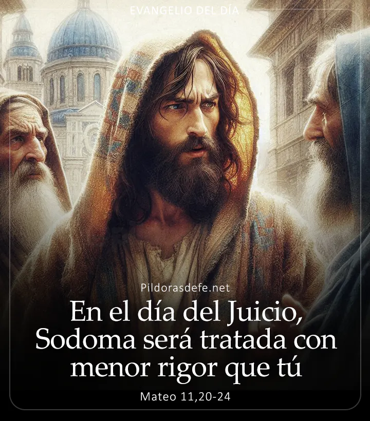 Evangelio de hoy, Mateo 11,20-24: En el día del Juicio, Sodoma será tratada con menor rigor que tú