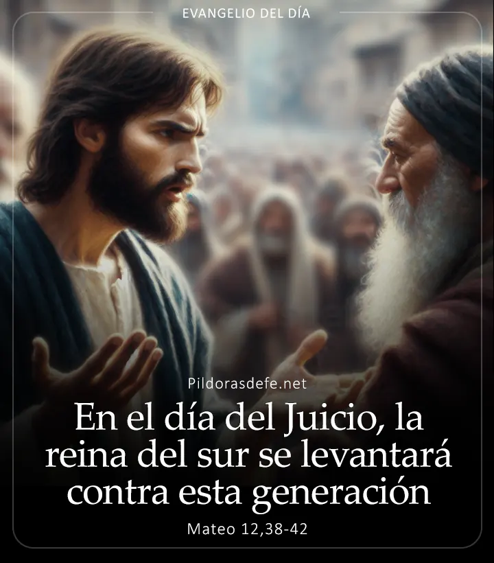 Evangelio de hoy, Mateo 12,38-42: En el día del Juicio, la reina del sur se levantará contra esta generación