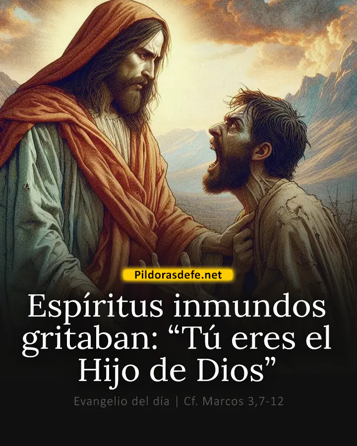 Evangelio de hoy, Marcos 3,7-12: Los espíritus inmundos gritaban: Tú eres el Hijo de Dios