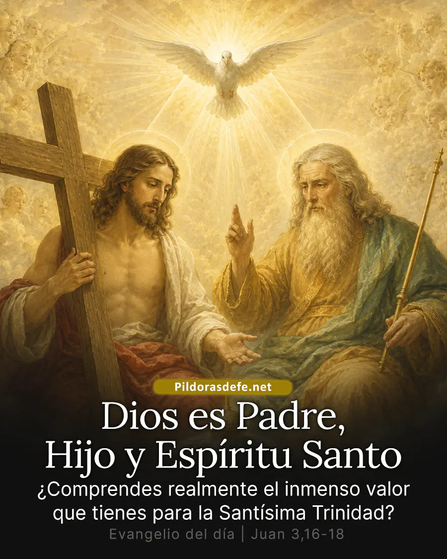 Evangelio de hoy Domingo, Juan 3,16-18: Dios envió a su Hijo - Santísima Trinidad
