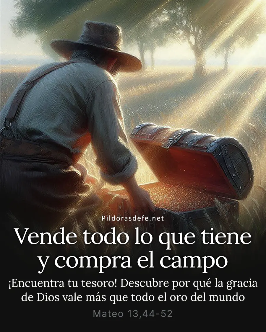 Evangelio de hoy Domingo, Mateo 13,44-52: Vende todo lo que tiene y compra el campo