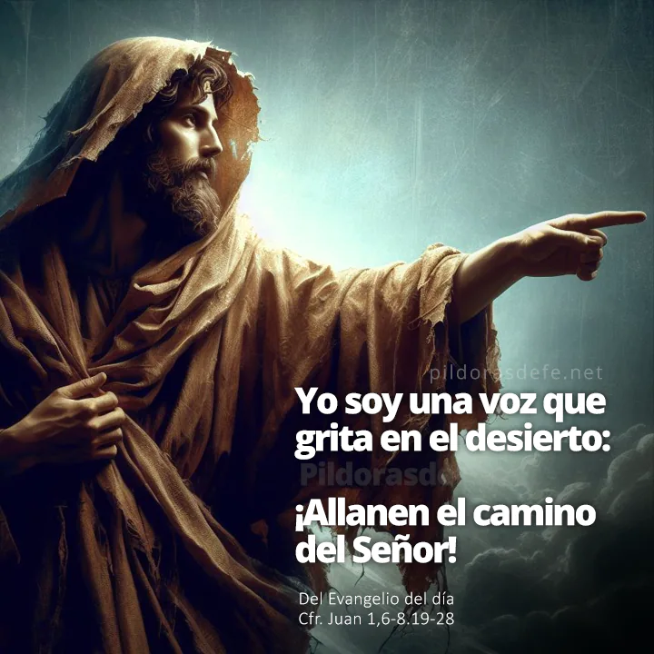 Evangelio de hoy (Juan 1,6-8.19-28): Soy la voz que grita en el desierto: allanen el camino del Señor