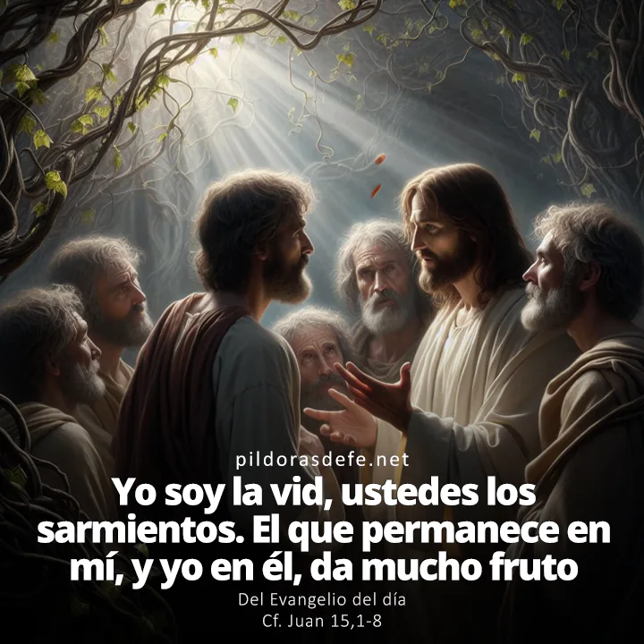 Evangelio de hoy Juan 15,1-8: Yo soy la Vid, y ustedes los Sarmientos