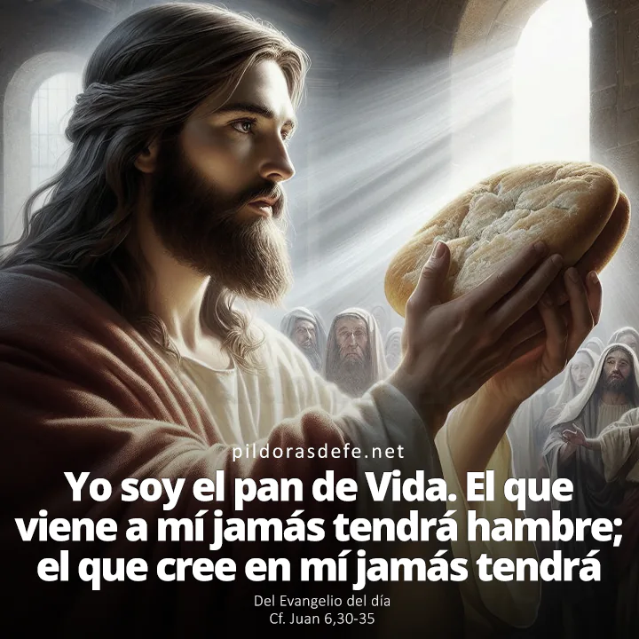 Evangelio de hoy Juan 60-30-35: Es mi Padre quien da el verdadero Pana bajado del Cielo
