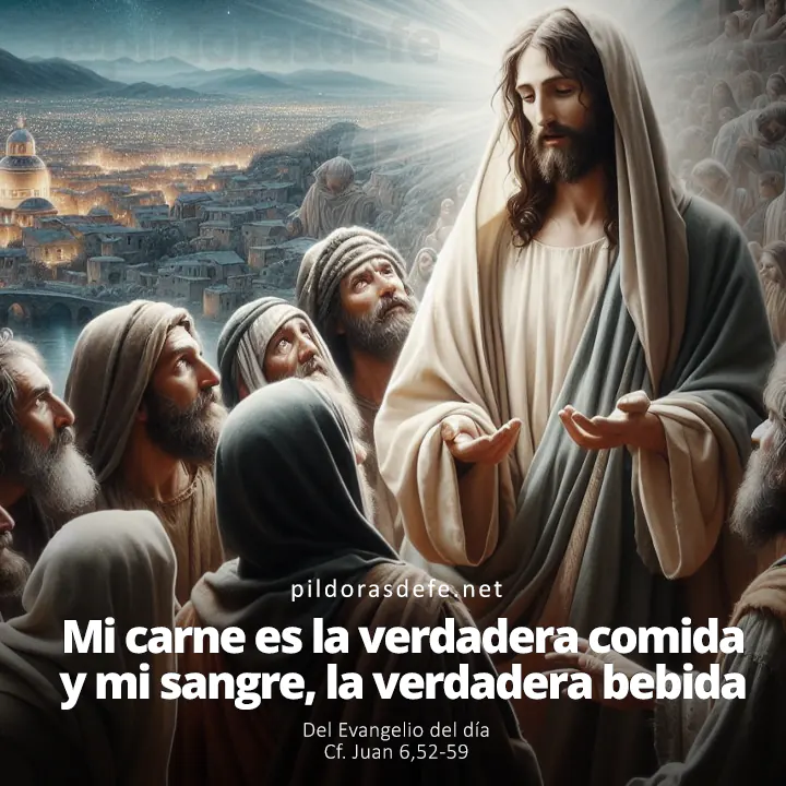 Evangelio de hoy Juan 6,52-59: Mi carne es verdadera comida