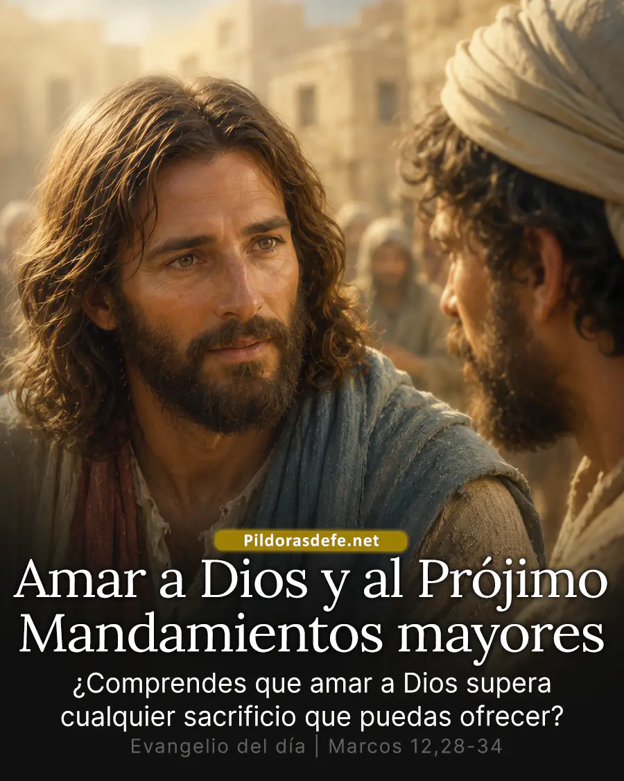 Evangelio de hoy Jueves Marcos 12,28-34: No hay mandamiento mayor que estos