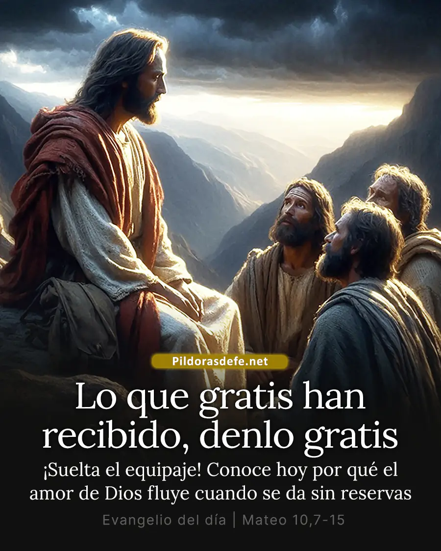 Evangelio de hoy Jueves Mateo 10 7 15 gratis recibieron deben darlo gratis Evangelio de hoy Jueves, Mateo 10,7-15: Lo que gratis han recibido, deben darlo gratis