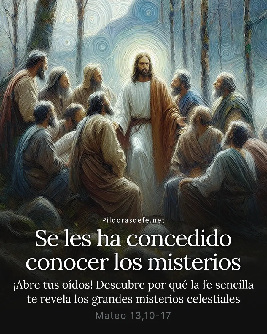 Evangelio de hoy Jueves, Mateo 13,10-17: A ustedes se les ha concedido conocer los misterios del Reino
