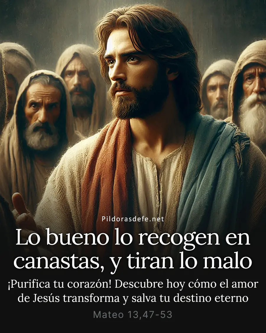 Evangelio de hoy Jueves Mateo 13 47 53 Lo bueno recogen en canastas tiran lo malo Evangelio de hoy Jueves, Mateo 13,47-53: Lo bueno lo recogen en canastas, y lo malo lo desechan