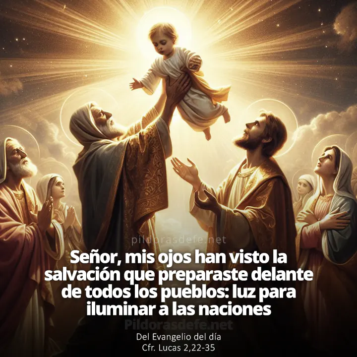 Evangelio de hoy (Lucas 2,22-35): Mis ojos han visto la Salvación que preparaste