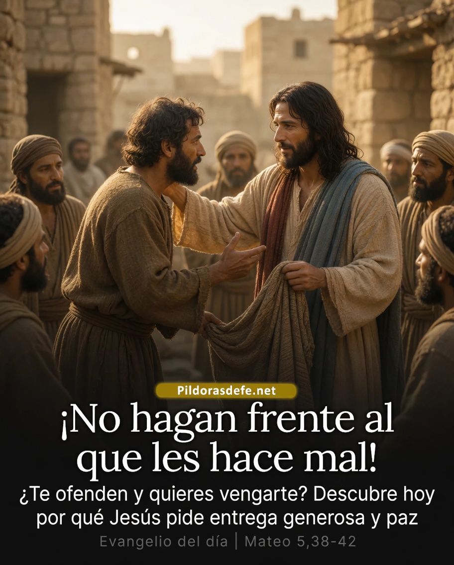 Evangelio de hoy Lunes no hagan frente a quien hace el mal Evangelio de hoy Lunes: no hagan frente a quien hace el mal