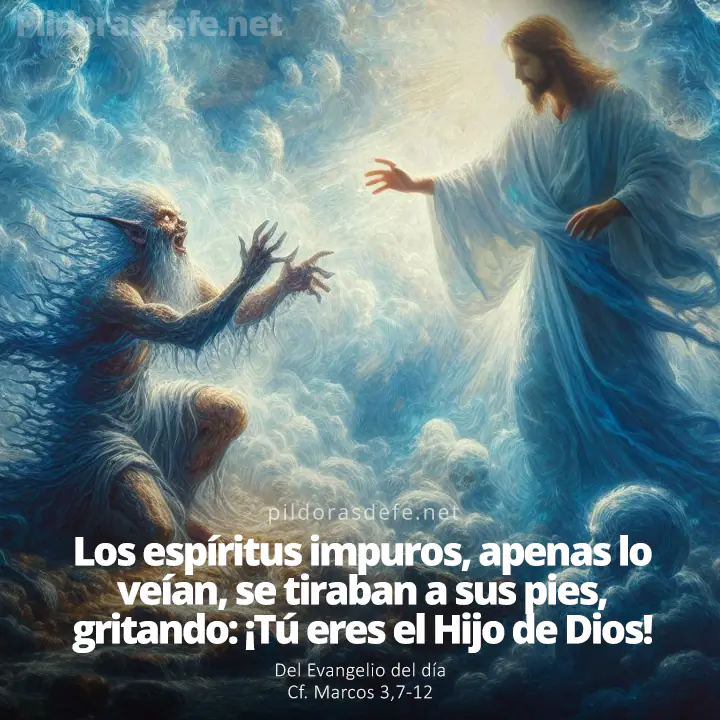 Evangelio de hoy (Marcos 3,7-12): Los espíritus inmundos gritaban: ¡Tú eres el Hijo de Dios!