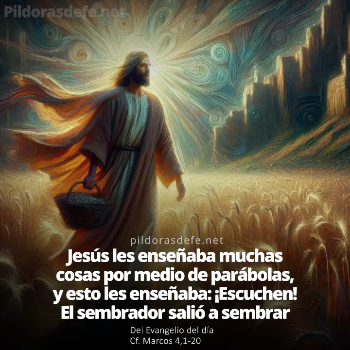 Evangelio de hoy (Marcos 4,1-20): Parábola del Sembrador: el sembrador salió a sembrar