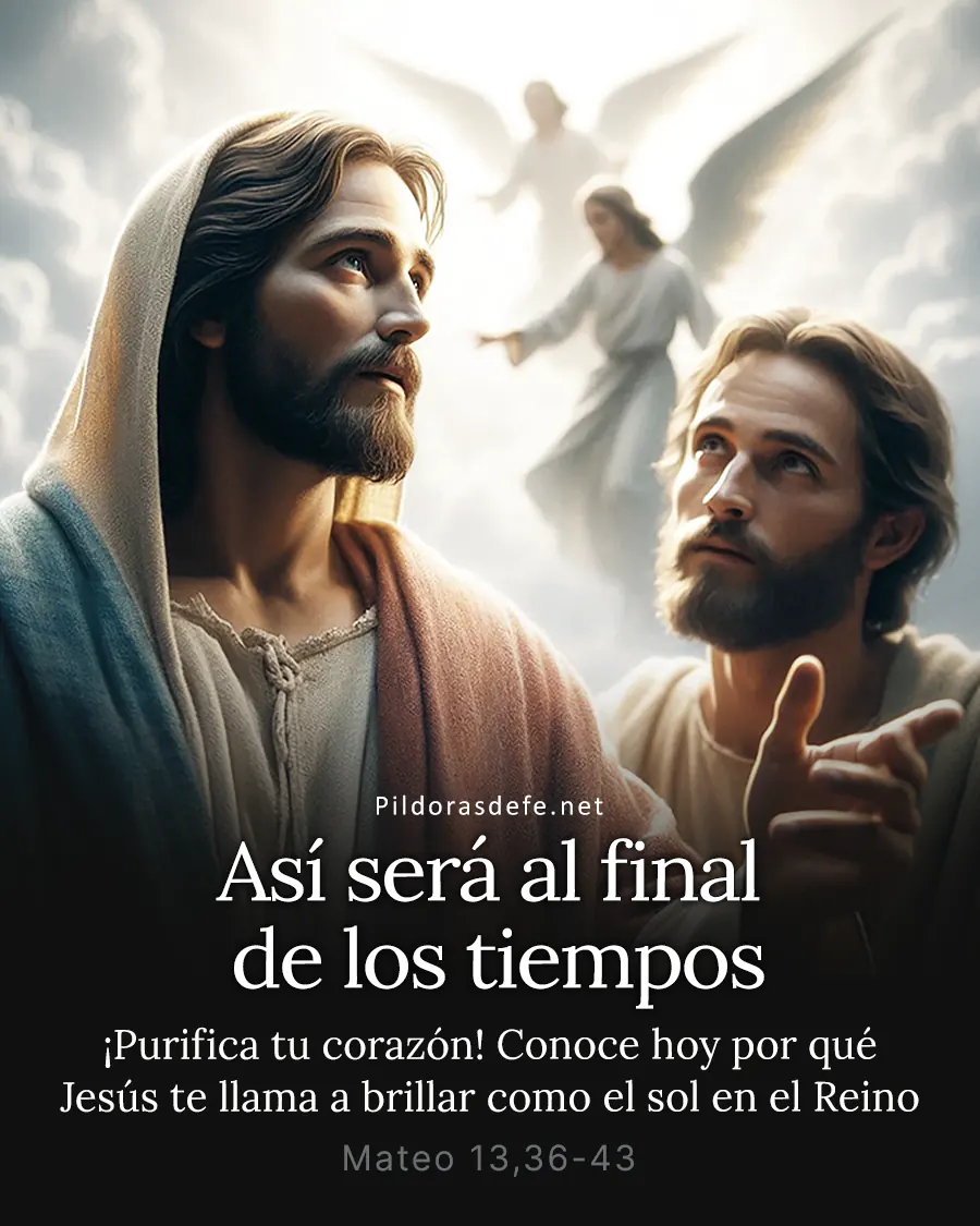Evangelio de hoy Martes, Mateo 13,36-43: Así como ahora se recogen las malas hierbas y se queman con fuego, así será al final de los tiempos