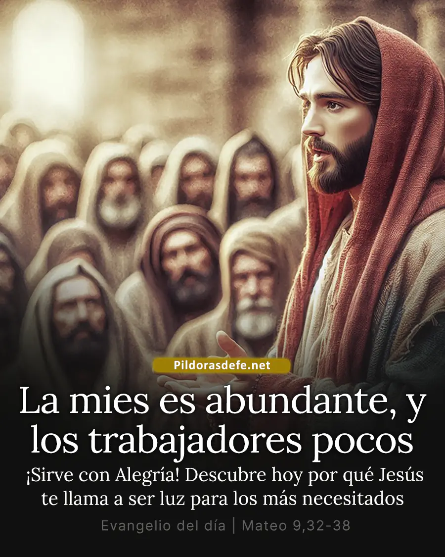 Evangelio de hoy Martes Mateo 9 32 38 Cosecha abundante trabajadores pocos Evangelio de hoy Martes, Mateo 9,32-38: La cosecha es abundante, pero los trabajadores son pocos