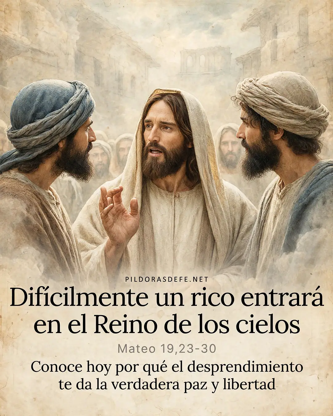Evangelio de hoy Martes, Mateo 19,23-30: Es más fácil que un camello pase por el ojo de una aguja