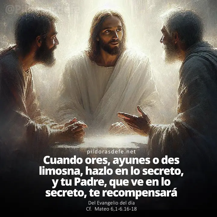 Evangelio de hoy (Mateo 6,1-6.16-18): Tu Padre que ve en lo secreto te recompensará