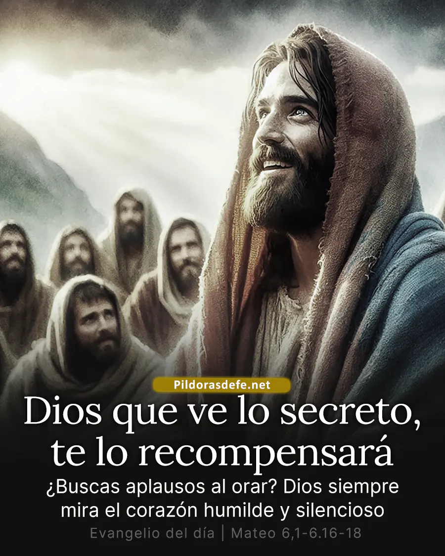 Evangelio de hoy Miercoles Dios que ve lo secreto Evangelio de hoy Miércoles: Dios que ve lo secreto