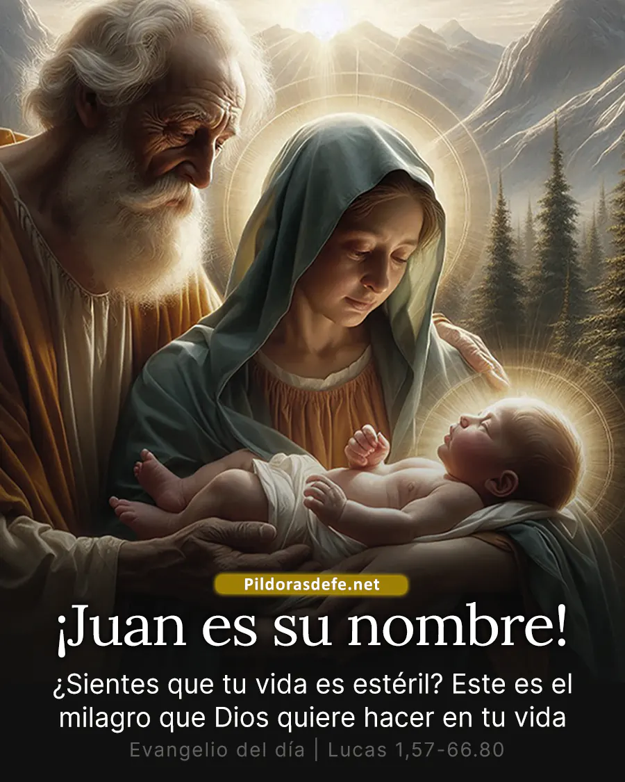 Evangelio de hoy Miercoles Juan es su nombre Evangelio de hoy Miércoles: Juan es su nombre