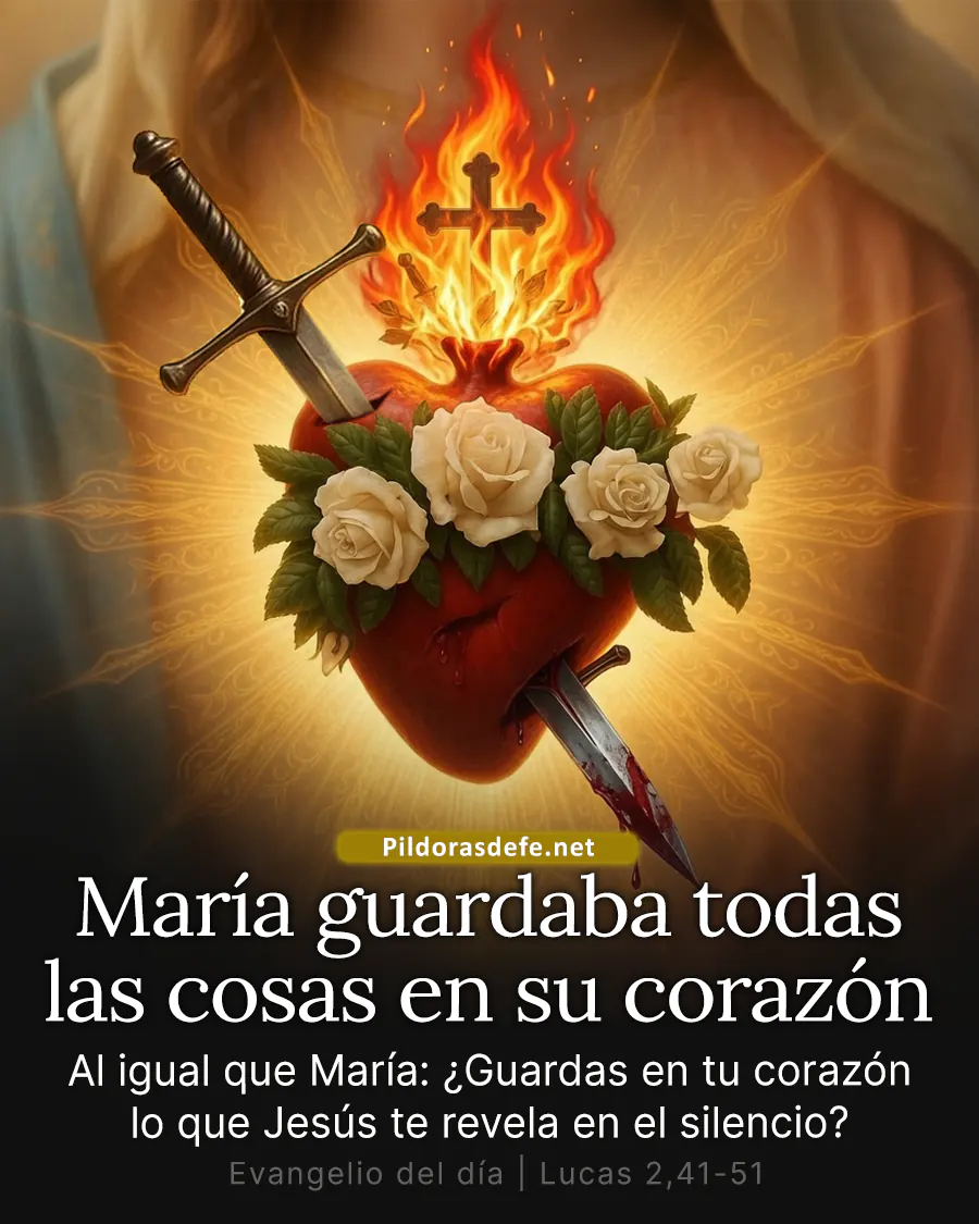 Evangelio de hoy Sábado, Lucas 2,41-51: Su madre guardaba todas estas cosas en su corazón