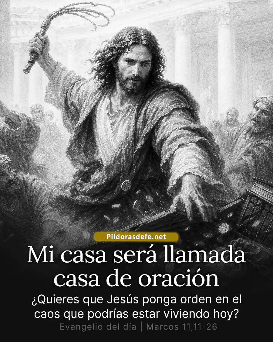 Evangelio de hoy Viernes Marcos 11 11 26 Mi casa es de oracion Evangelio de hoy Viernes, Marcos 11,11-26: Mi casa será llamada casa de oración