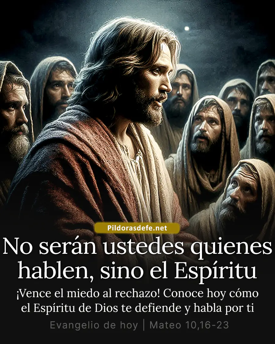 Evangelio de hoy Viernes Mateo 10 16 23 No seran ustedes sino espiritu Evangelio de hoy Viernes, Mateo 10,16-23: No serán ustedes quienes hablen, sino el Espíritu de su Padre
