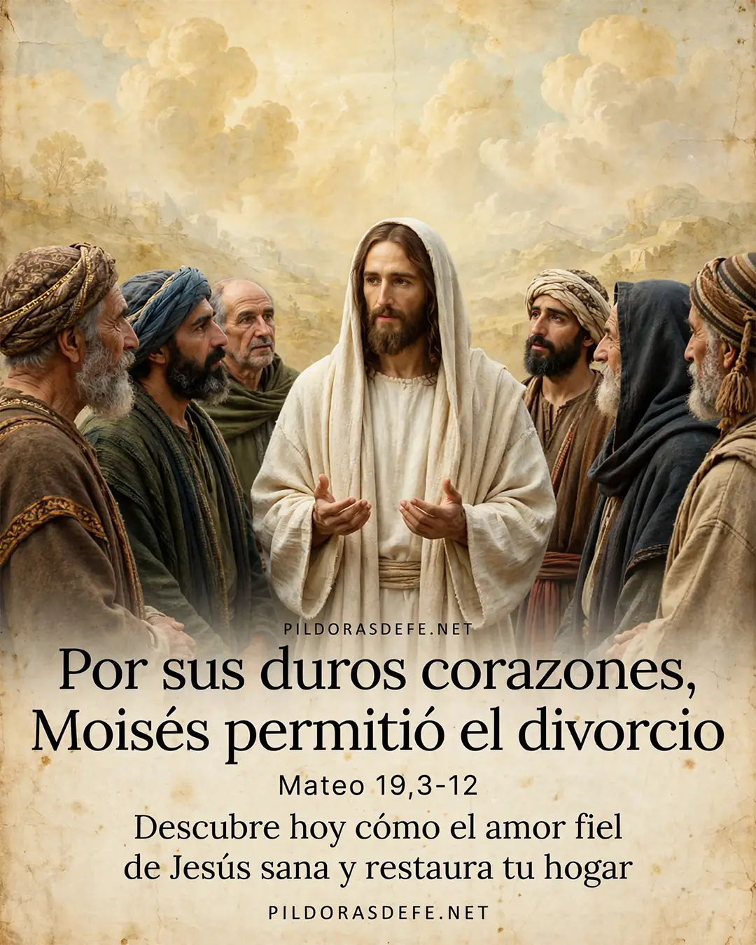 Evangelio de hoy Viernes San Mateo 19 3 12 Evangelio de hoy Viernes, Mateo 19,3-12: Por la dureza de sus corazones, Moisés les permitió divorciarse