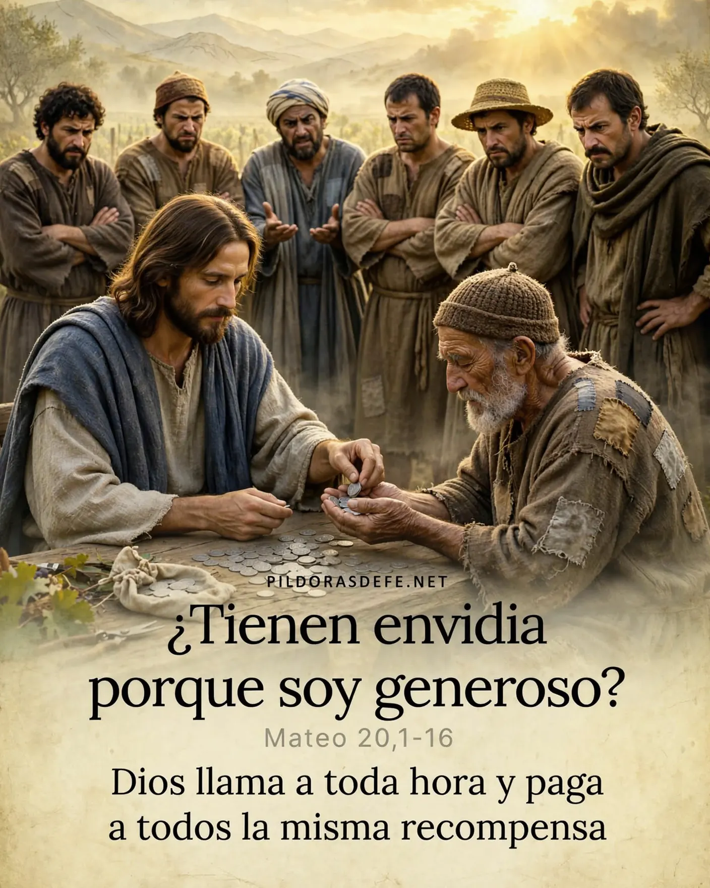 Evangelio de hoy domingo, Mateo 20,1-16a: ¿Tienen envidia porque soy generoso?