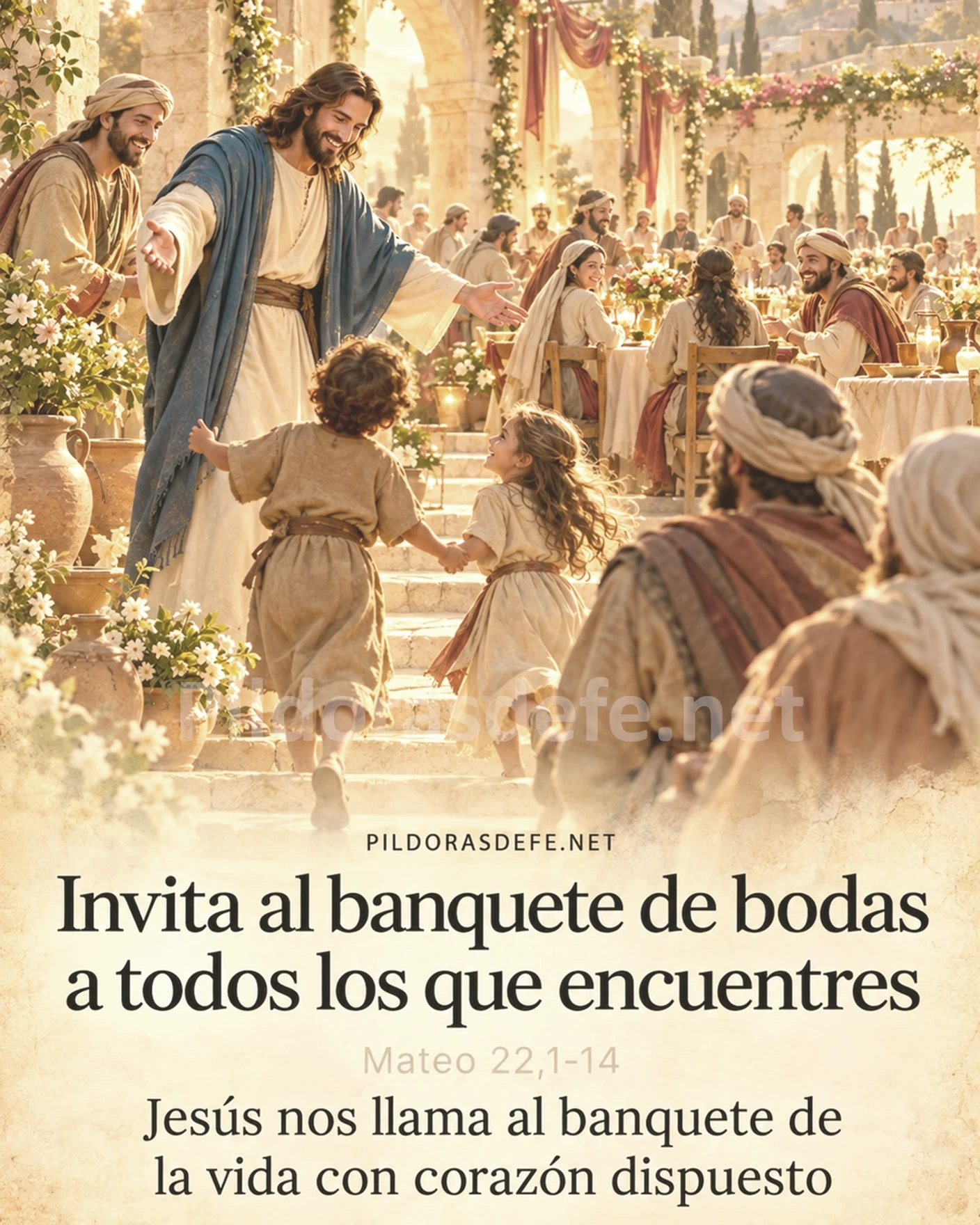 Evangelio de hoy domingo, Mateo 22,1-14: Invita al banquete de bodas a todos los que encuentres