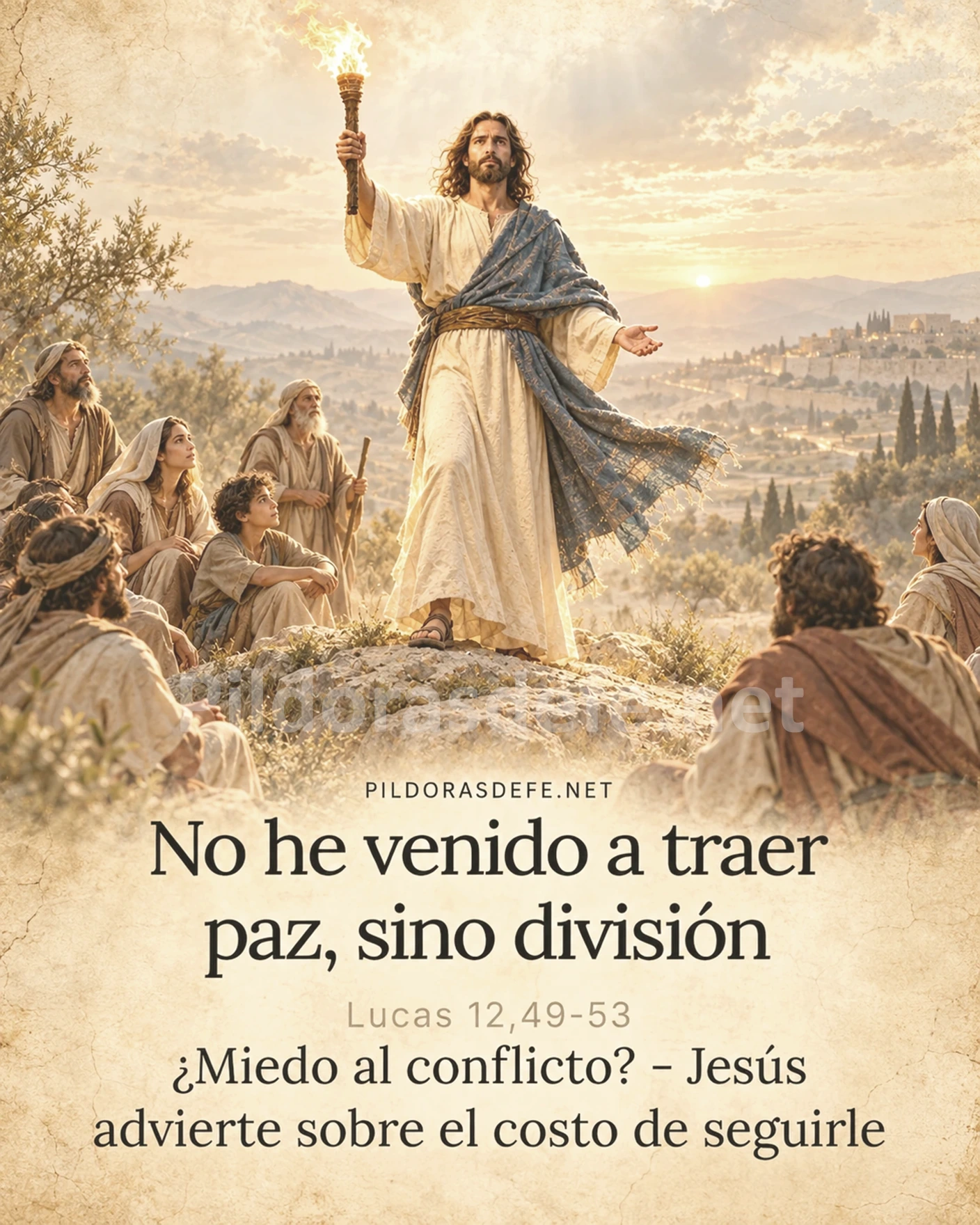 Evangelio de hoy jueves Lucas 12 49 53 no he venido a traer paz sino division 221026 Evangelio de hoy jueves, Lucas 12,49-53: No he venido a traer paz, sino división