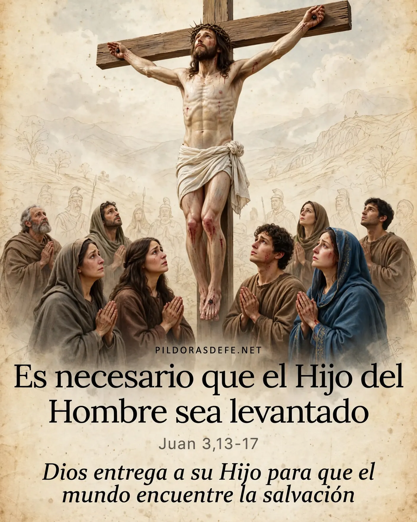 Evangelio de hoy lunes Juan 3 13 17 Hijo del Hombre sera levantado Evangelio de hoy lunes, Juan 3,13-17: Es necesario que el Hijo del Hombre sea levantado