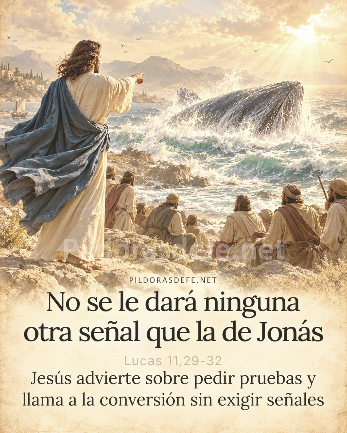 Evangelio de hoy lunes Lucas 11 29 32 no se le dara ninguna otra senal que la de jonas 121026 Evangelio de hoy lunes, Lucas 11,29-32: No se le dará ninguna otra señal que la de Jonás