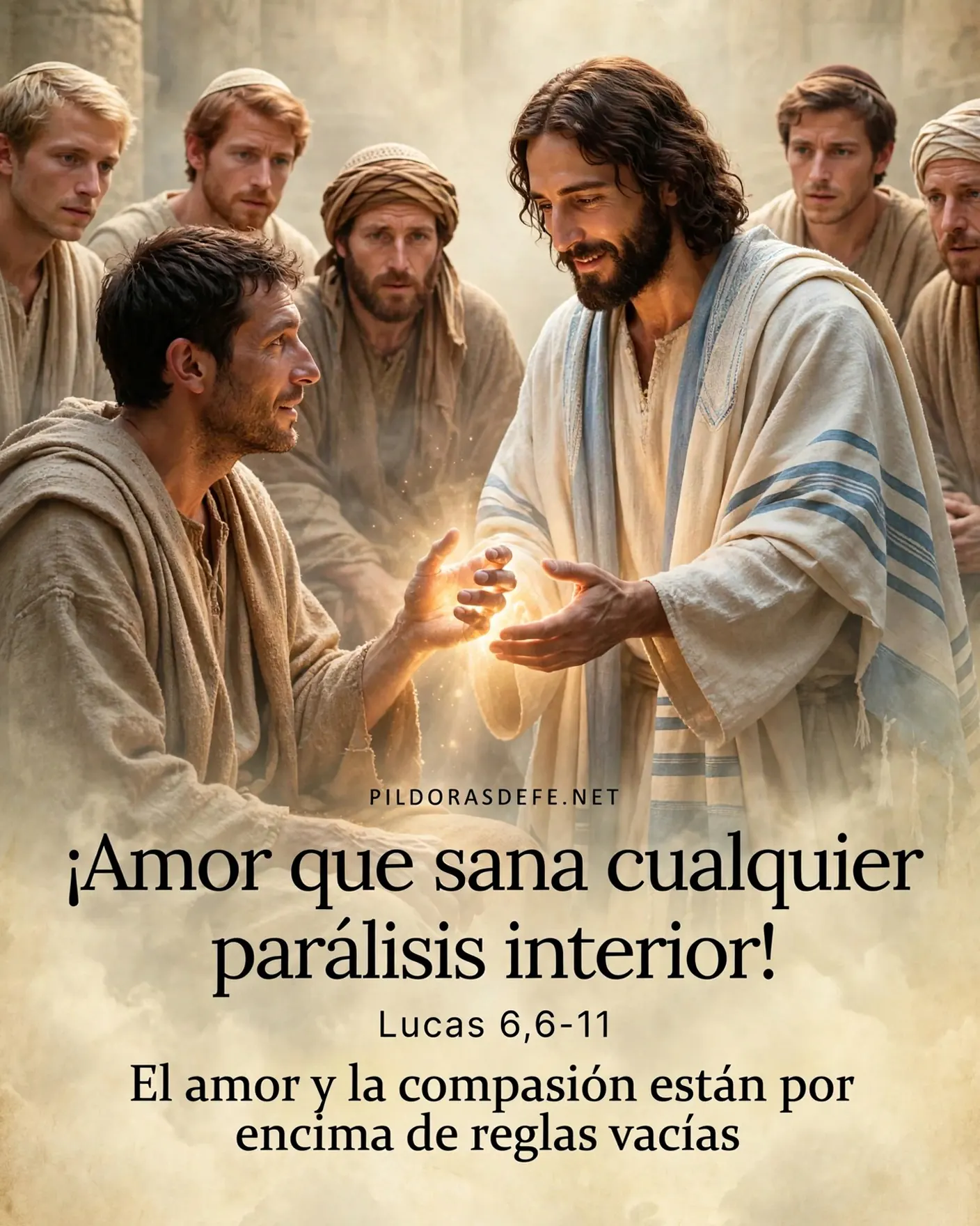 Evangelio de hoy lunes Lucas 6 6 11 sanacion mano paralizada Evangelio de hoy lunes, Lucas 6,6-11: Lo vigilaban de cerca para ver si sanaría en sábado