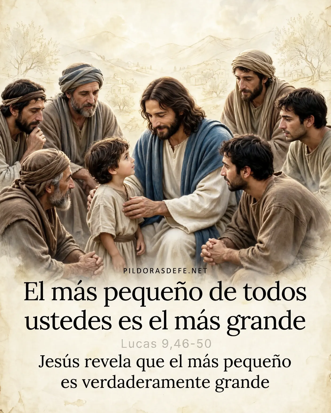 Evangelio de hoy lunes Lucas 9 46 50 El mas pequeno Evangelio de hoy lunes, Lucas 9,46-50: El más pequeño de todos ustedes es el más grande