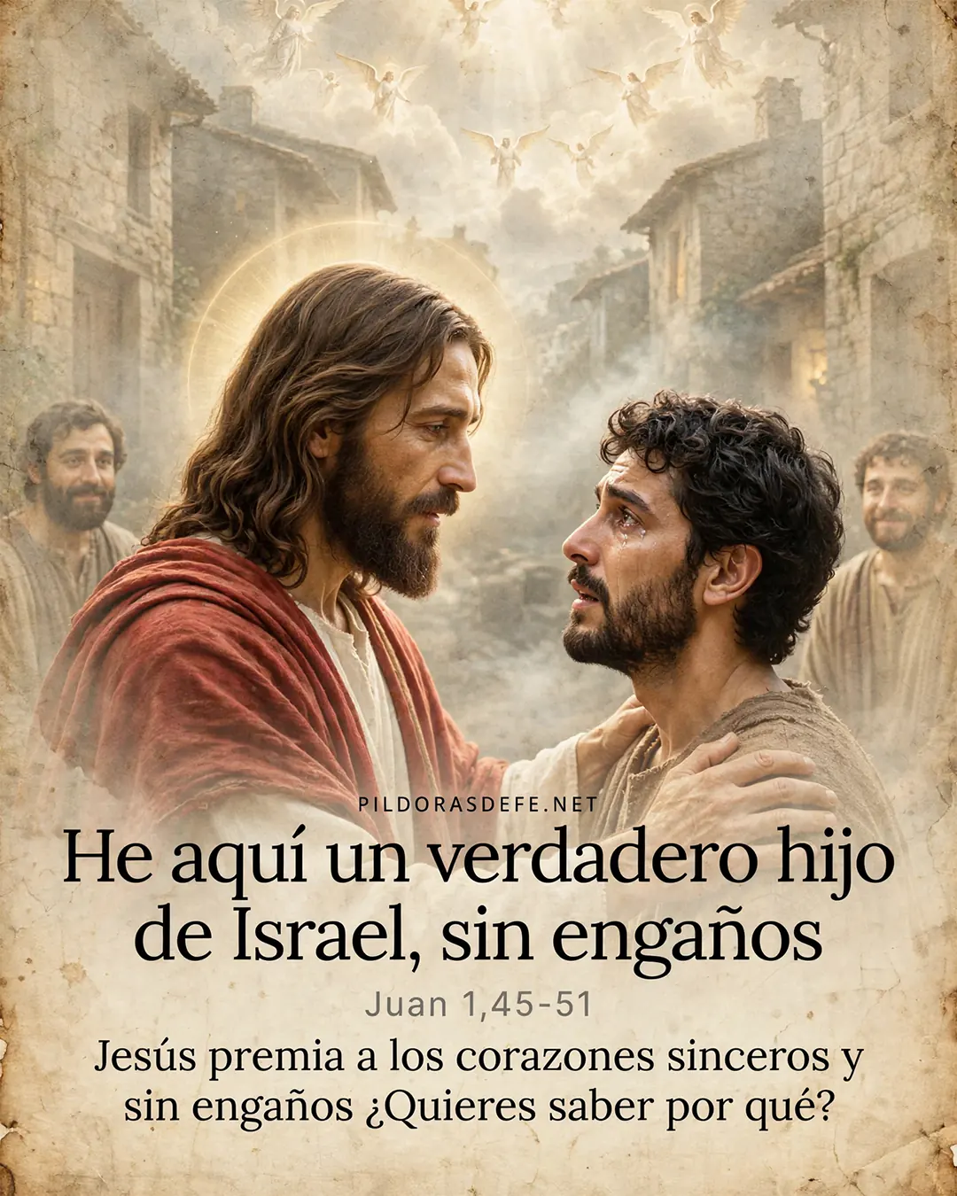 Evangelio de hoy lunes san Juan 1 45 51 verdadero israelita 240826 Evangelio de hoy lunes, Juan 1,45-51: He aquí un verdadero hijo de Israel, en quien no hay engaño
