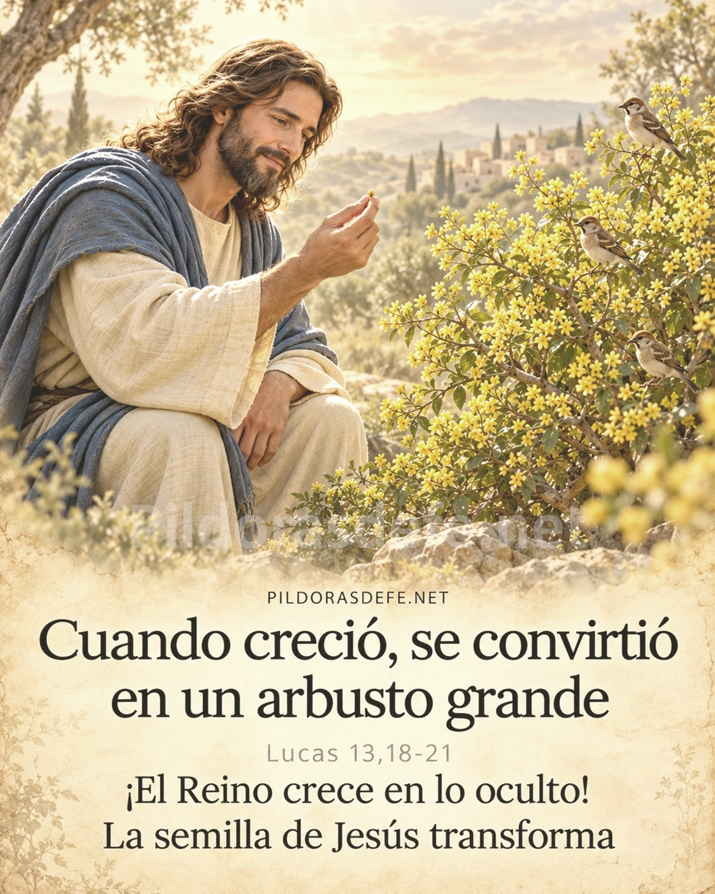 Evangelio de hoy martes Lucas 13 18 21 cuando crecio se convirtio en un arbusto grande 271026 Evangelio de hoy martes, Lucas 13,18-21: Cuando creció, se convirtió en un arbusto grande